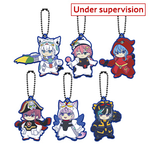 GUNDAM × hololive production Capsule Rubber Mascot1 (6 types)