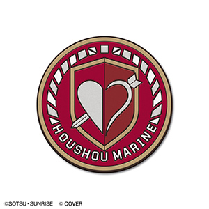 STRICT-G × hololive production HOUSHOU MARINE EMBLEM [MOBILE SUIT CROSSBONE GUNDAM VER.] Rubber Coaster