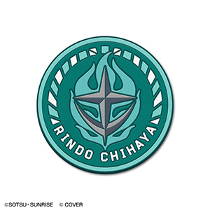 STRICT-G × hololive production RINDO CHIHAYA EMBLEM [MOBILE SUIT GUNDAM UNICORN VER.] Rubber Coaster