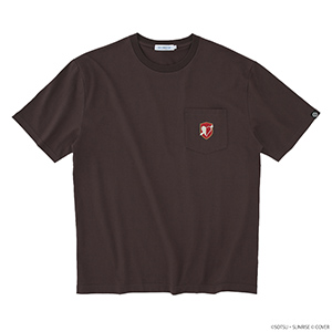 STRICT-G × hololive production HOUSHOU MARINE EMBLEM [MOBILE SUIT CROSSBONE GUNDAM VER.] Embroidered T-Shirt