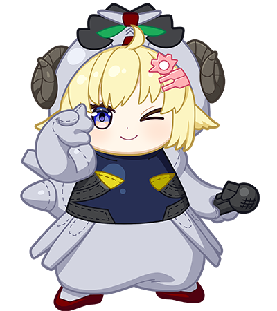 Tsunomaki Watame Chibi Character(NUI ARMOR Ver.)