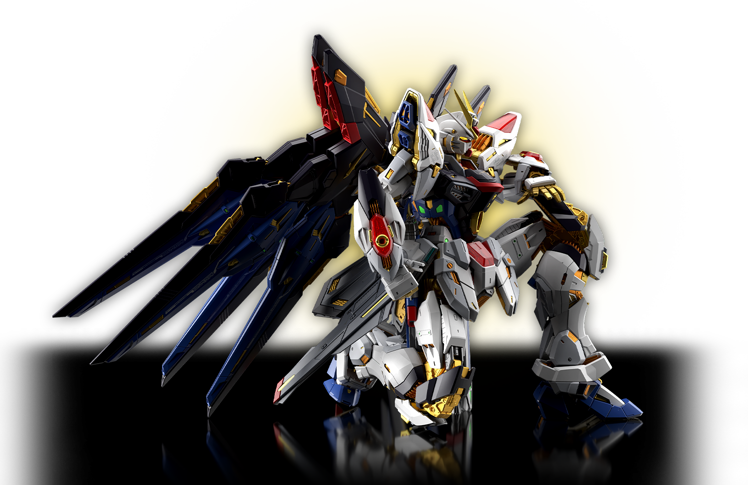 Sophisticated Articulation and Style Created Through a Combination of Armor Parts and the Gold Internal Frame