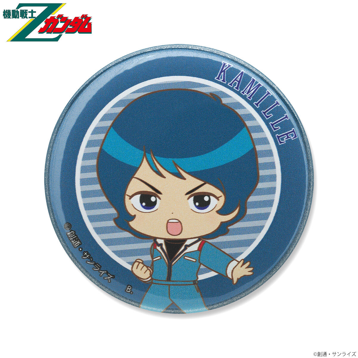 Hapikro! Z Gundam Can Badges - contoh karakter Kamille dan Quattro