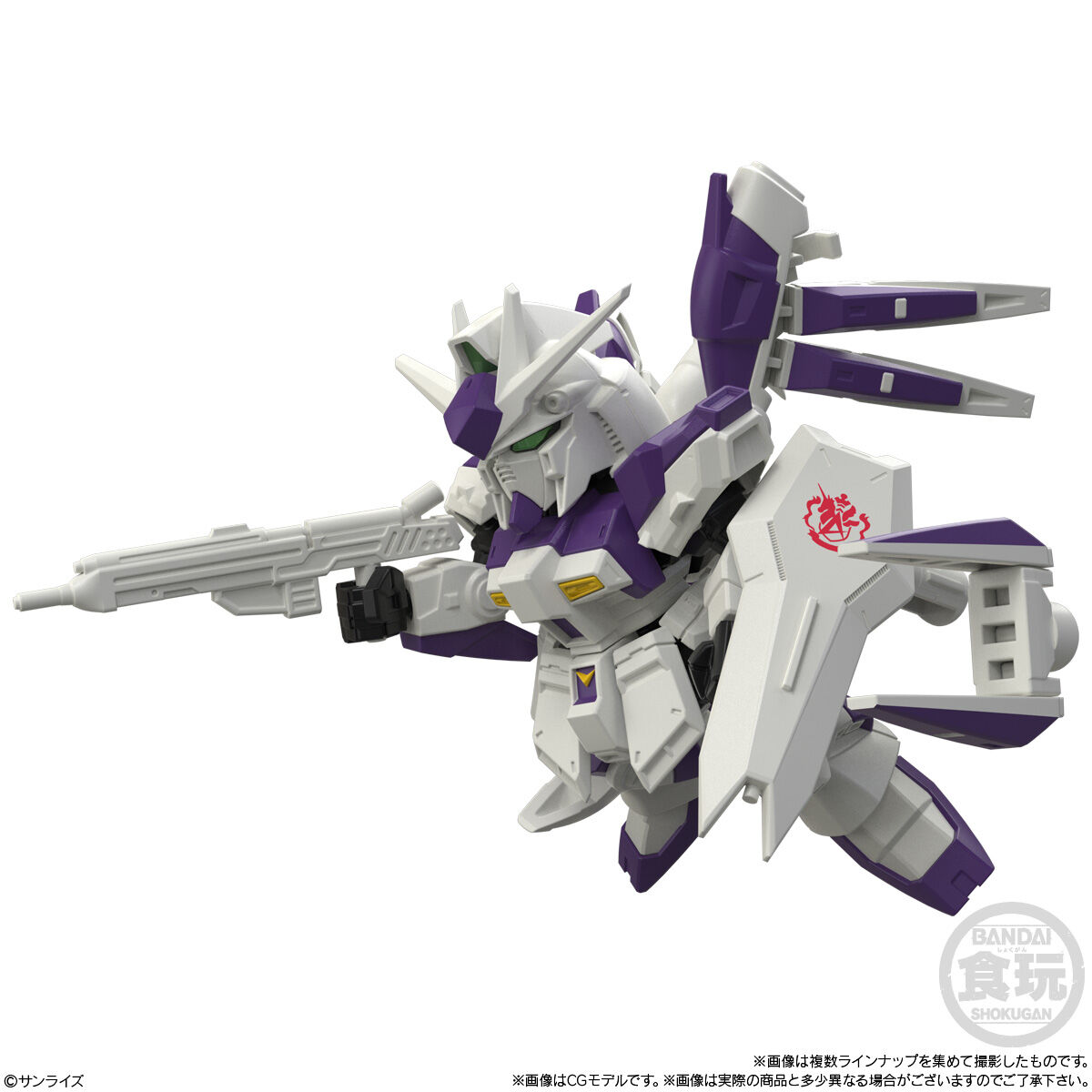 Nu Gundam, Hi-Nu Gundam, Sazabi, dan Knight Gundam dalam MOBILITY JOINT GUNDAM VOL.13
